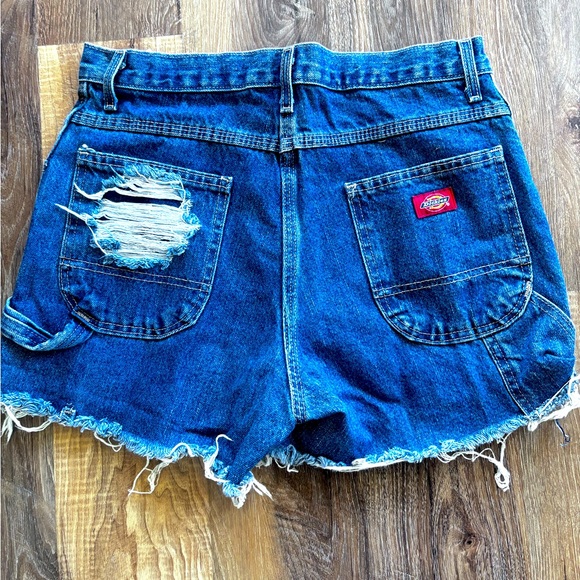 Dickies Pants - ❤ Beautiful and unique Dickies Jean shorts with white stripes 30x32